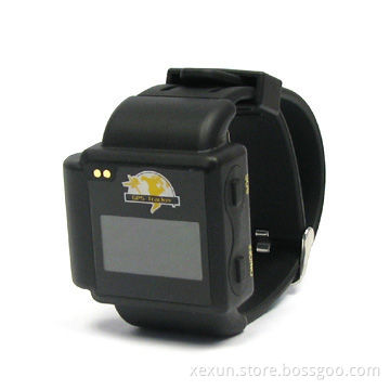 Wristwatch GPS Tracker with 102dBm Sensitivity, Monitoring and SOS Features, Measures 45 x 38 x 18mm